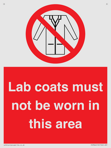 Lab coats must not be worn in this area